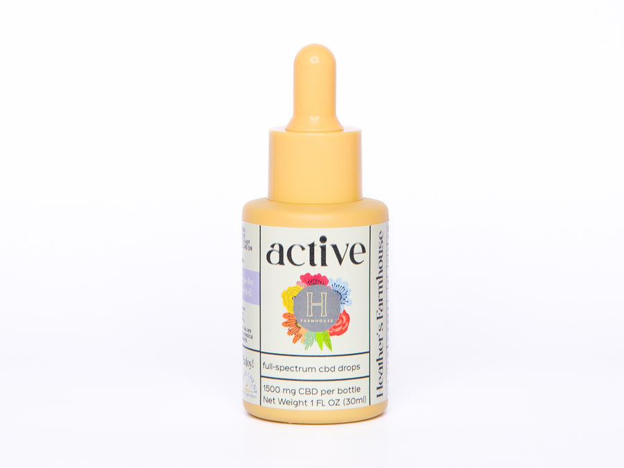 Active - CBD Tincture Oil Drops - Full Spectrum, Magnesium + B12